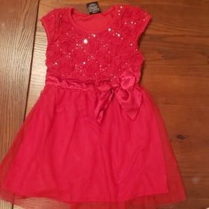 Girls red holiday dress size 6